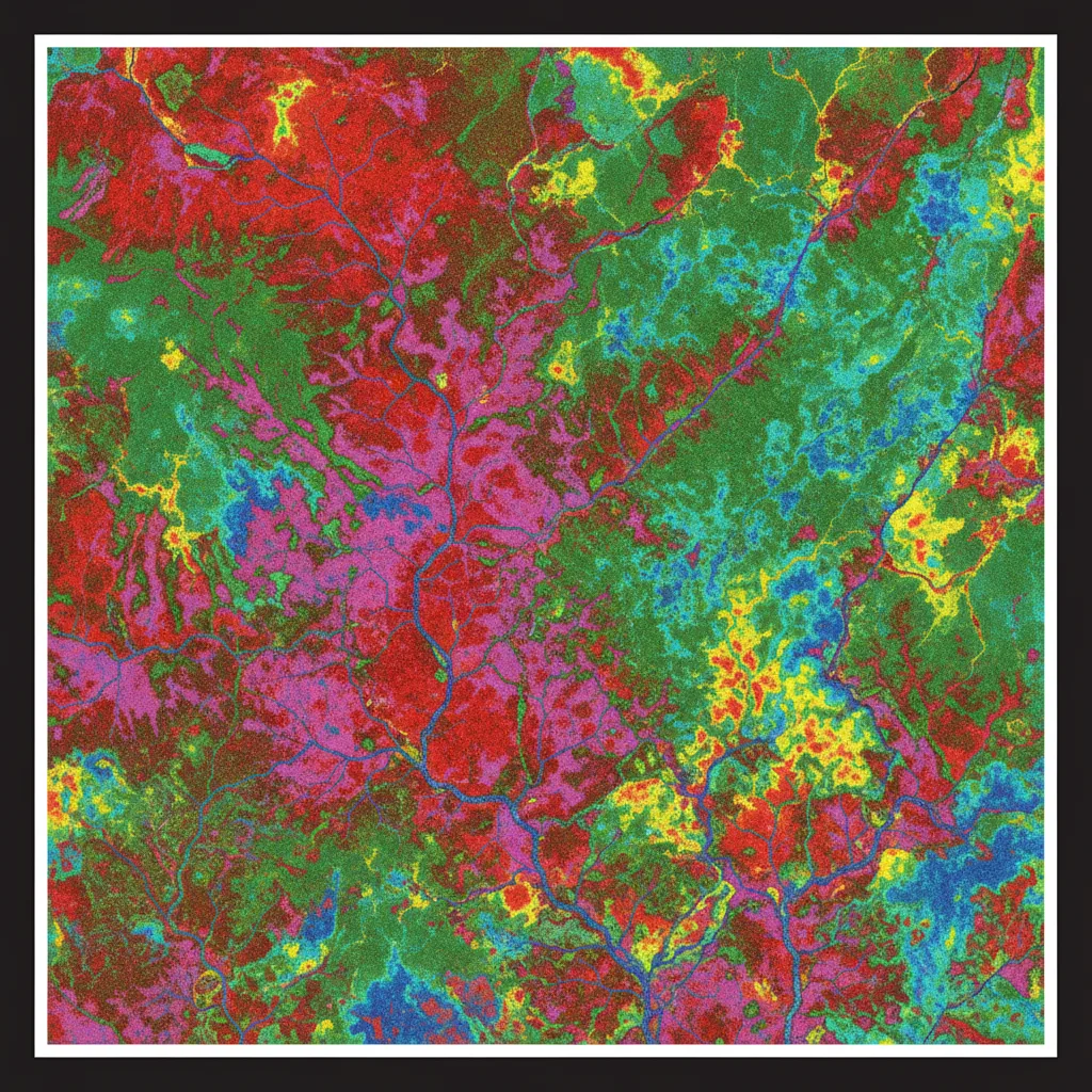 Airborne radiometric ternary K-Th-U composite map